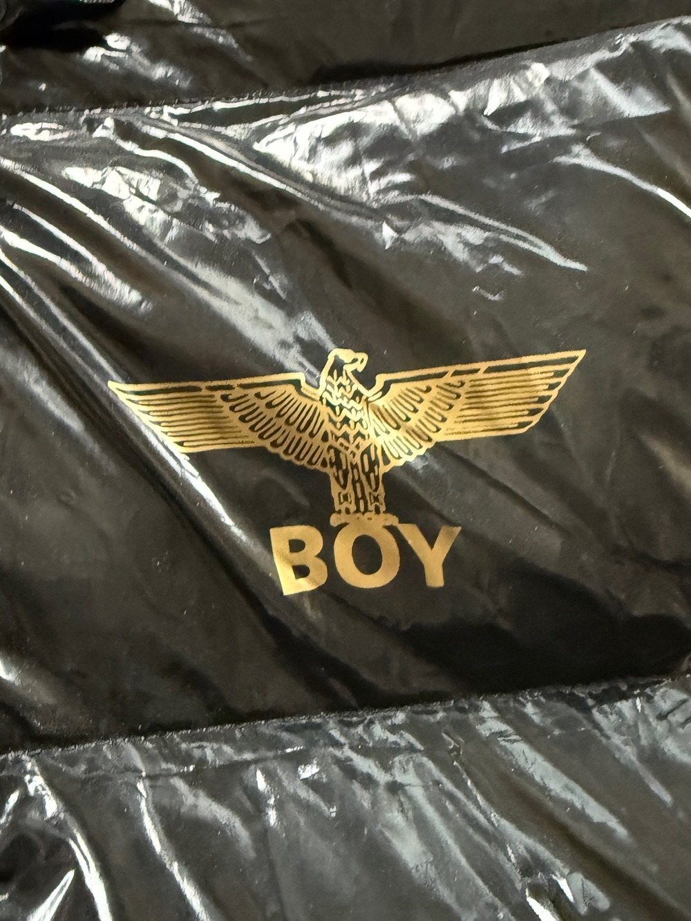 BOY London Black Shiny Puffer Jacket - Picture 4 of 6